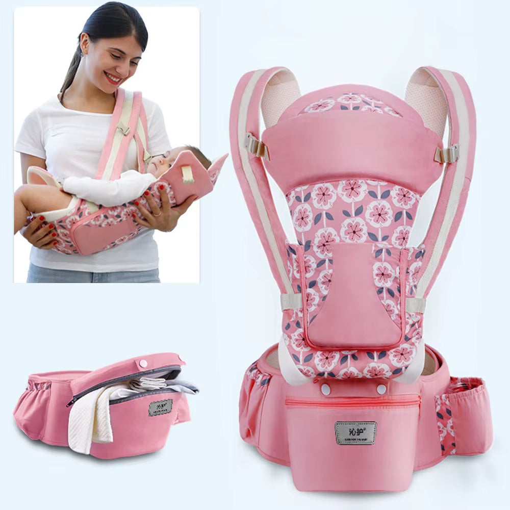 Newborn 0-48 Month Ergonomic Baby Carrier Infant Baby Hipseat Carrier 3 in 1 Front Facing Ergonomic Kangaroo Baby Wrap Sling