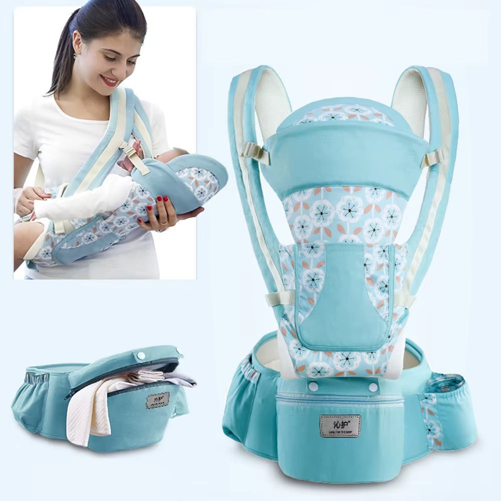 Newborn 0-48 Month Ergonomic Baby Carrier Infant Baby Hipseat Carrier 3 in 1 Front Facing Ergonomic Kangaroo Baby Wrap Sling
