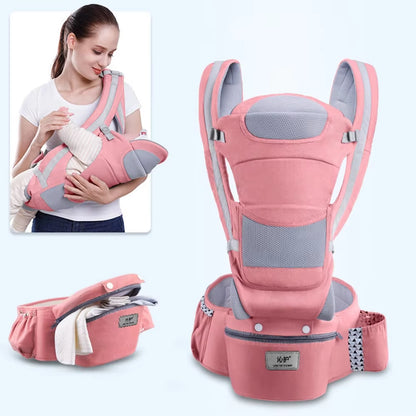 Newborn 0-48 Month Ergonomic Baby Carrier Infant Baby Hipseat Carrier 3 in 1 Front Facing Ergonomic Kangaroo Baby Wrap Sling