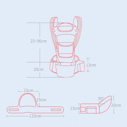 Newborn 0-48 Month Ergonomic Baby Carrier Infant Baby Hipseat Carrier 3 in 1 Front Facing Ergonomic Kangaroo Baby Wrap Sling