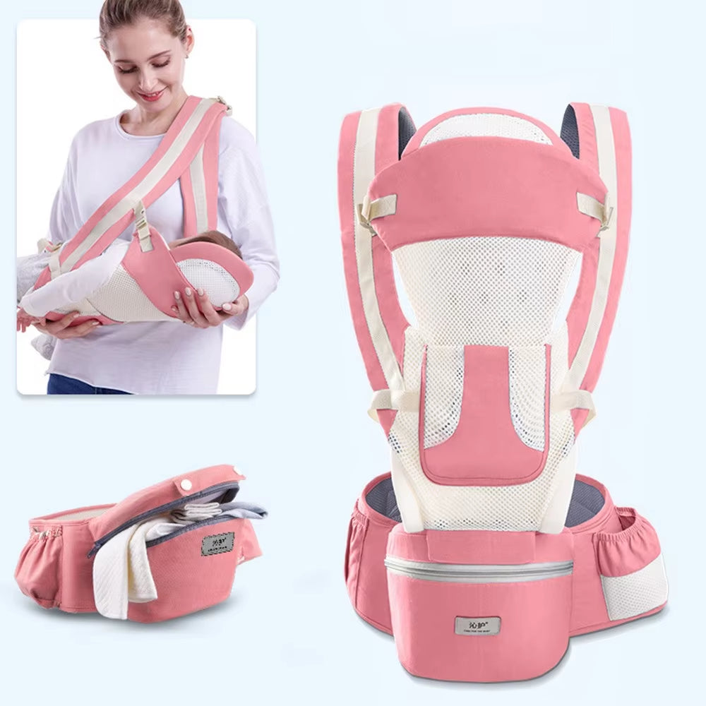 Newborn 0-48 Month Ergonomic Baby Carrier Infant Baby Hipseat Carrier 3 in 1 Front Facing Ergonomic Kangaroo Baby Wrap Sling