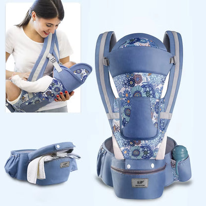 Newborn 0-48 Month Ergonomic Baby Carrier Infant Baby Hipseat Carrier 3 in 1 Front Facing Ergonomic Kangaroo Baby Wrap Sling