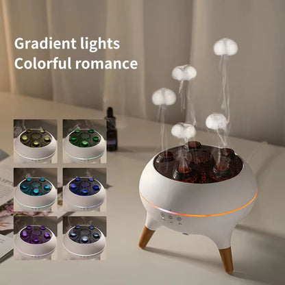 Flame Aromatherapy Essential Oil Diffusers 250Ml,Air Diffuser/Humidifier, for Home, Bedroom,Large Room